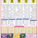 Panchangam from 2026 MAY 18 – 22